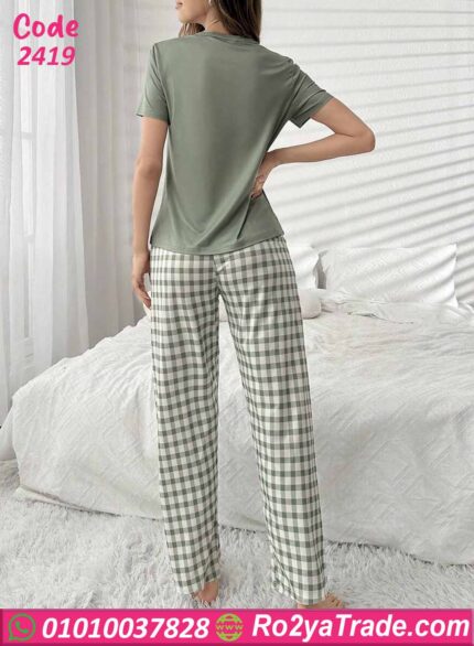بيجامة نسائية صيفي كاروهات