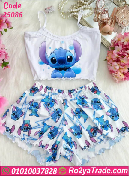 بيجامة هوت شورت حريمي صيفي 25086