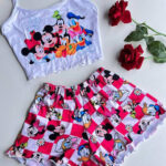 بيجامة هوت شورت حريمي صيفي 25095