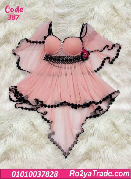 لانجري قصير شيفون