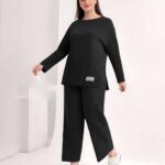 بيجامة شتوي مضلعة كود 432