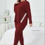 بيجامة حريمي شتوي بيج سايز كود 442