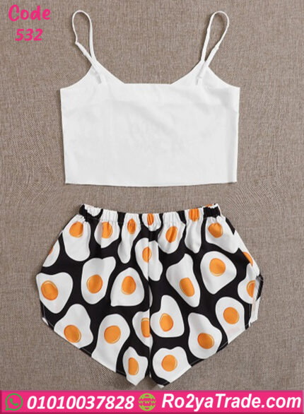 بيجامة هوت شورت حريمي صيفي 532