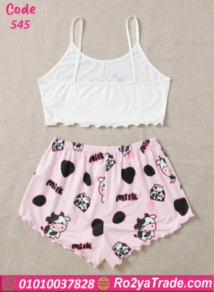 بيجامة هوت شورت حريمي صيفي 545