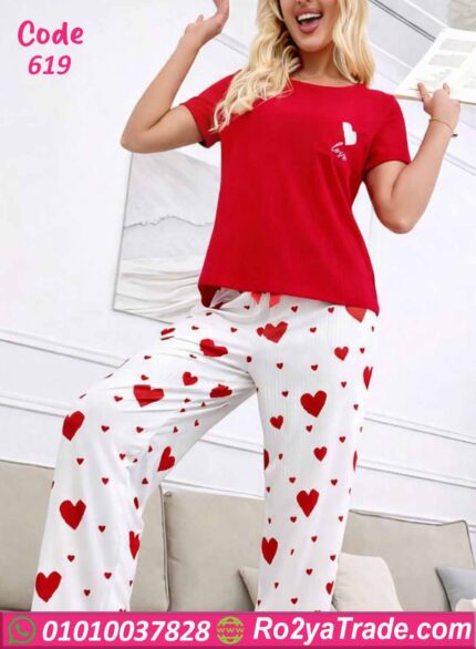 بيجامة حريمي صيفي كود 619