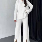 بيجامة حريمي شتوي مضلع كود 624