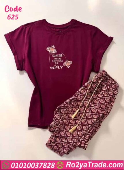 بيجامة حريمي صيفي كود 625