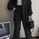 طقم حريمي صيفي مضلع كود 629