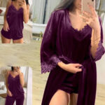 بيجامة حريمي قطيفة شتوي